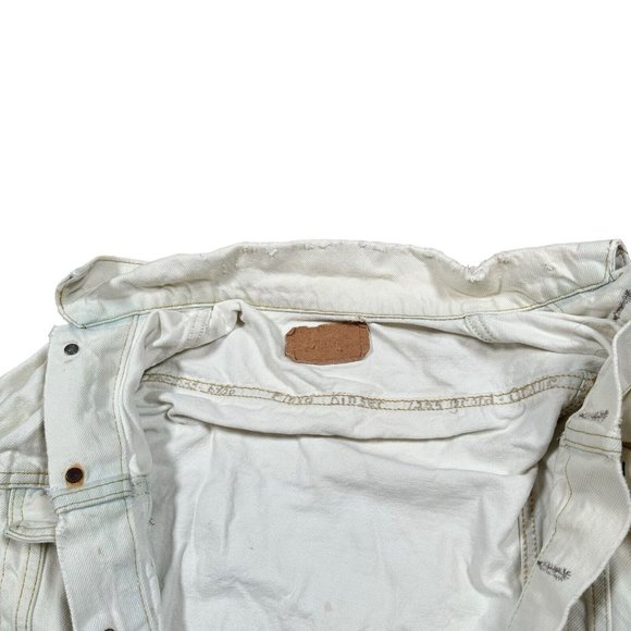 Vintage Levi's Men's Trucker Denim Whit‎ Jacket Sz 42 [FLAWS] - Picture 3 of 15